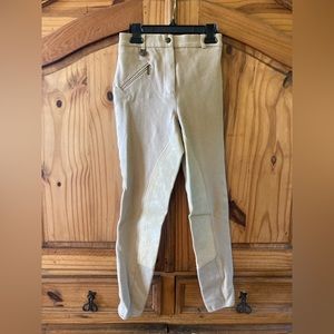 Girls Royal Highness tan khaki riding pants jodhpurs size 24L